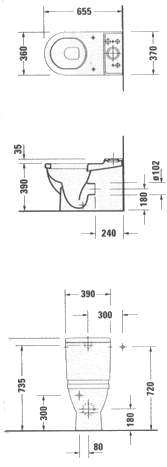 Duravit Starck 3 Bathroom Toilets