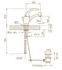 Gessi Exclusivo Bathroom Taps