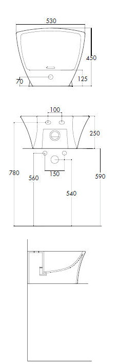 Ceramica Esedra Selinon Bathroom Basins