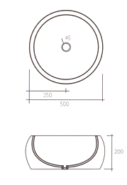 Ceramica Esedra Bathroom Basins