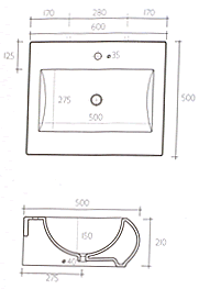 Ceramica Esedra Narval Bathroom Basins