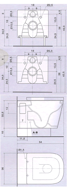 Antonio Lupi Evakuo Bathroom Toilets