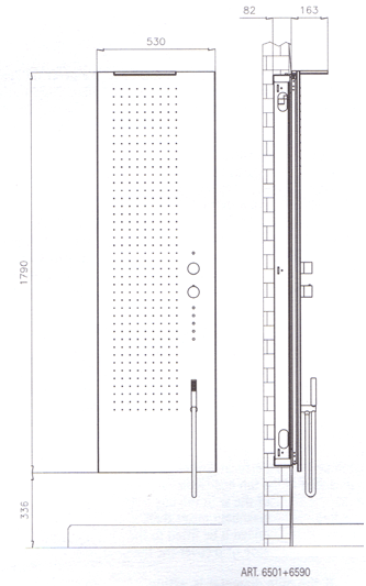 Fantini Acquapura Bathroom Shower Panels