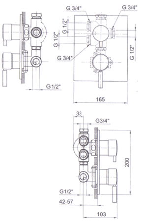 Fantini Cafe Bathroom Showers