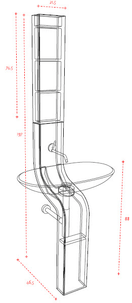 Art Ceram Fontana Bathroom Sinks