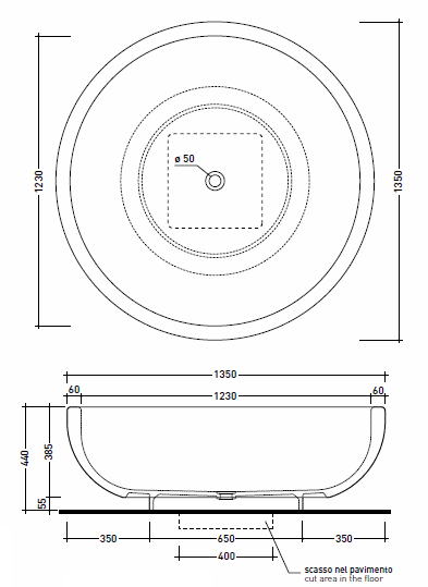 Flaminia Fontana Freestanding Baths