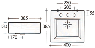 Art Ceram Fuori Box Small Basins