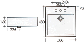 Art Ceram Fuori Box Bathroom Basins