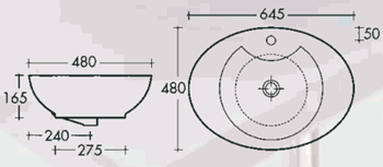 art ceram fuori 5 basin