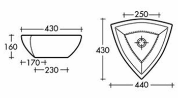 art ceram fuori corner basin