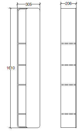 Lineabeta Bej Bathroom Cabinets
