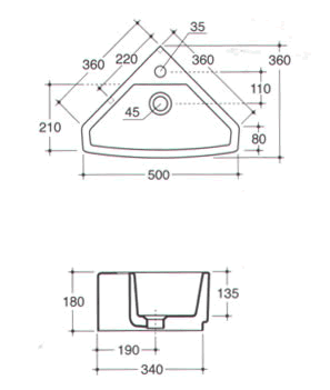 Galassia SA02 Bathroom Basins