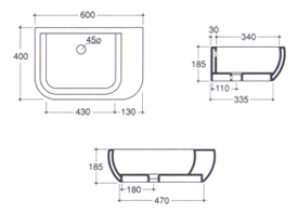 Galassia XES Bathroom Basins