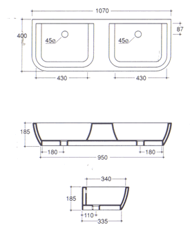 Galassia XES Bathroom Basins