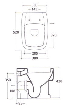 Galassia SA02 Traditional Bathroom Toilets