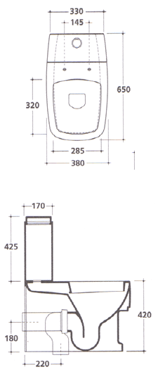 Galassia SA02 Traditional Bathroom Toilets