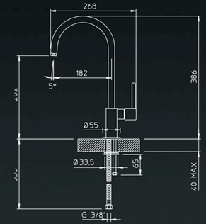 Gessi Quadro Kitchen Taps