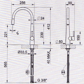 Gessi Just Kitchen Taps