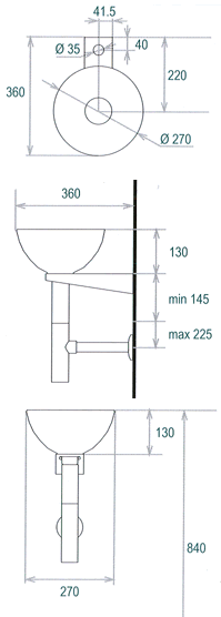 Lineabeta Grepia Bathroom Basins