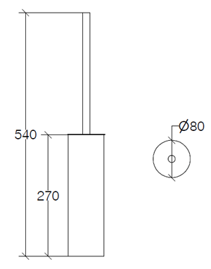 Lineabeta Skoati Toilet Brush Holders