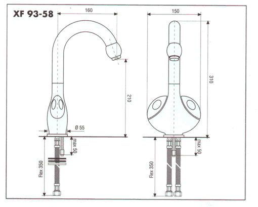 Hesa Xfere Bathroom Taps