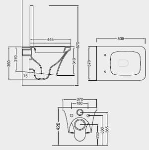 Hidra Flat Bathroom Toilets