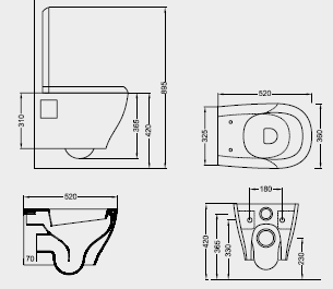 Hidra MY Bathroom Toilets