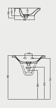 Hidra Flat Traditional Bathroom Sinks