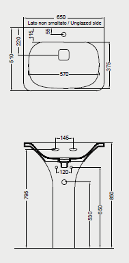 Hidra Flat Traditional Bathroom Sinks