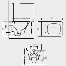 Hidra Flat Bathroom Toilets