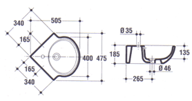 Ideal Standard Small+ Bathroom Sinks