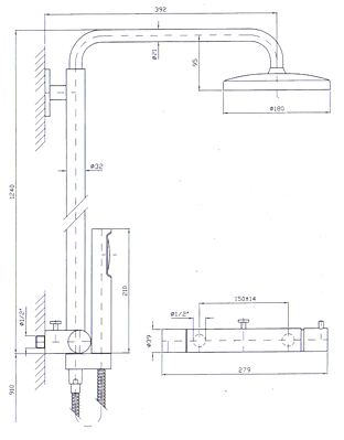 Zucchetti Isystick Bathroom Shower Taps