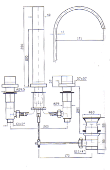 Zucchetti Aguablu Bathroom Taps