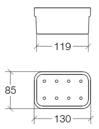 Lineabeta Curva Soap Dishes