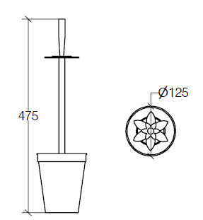 Lineabeta Skoati Toilet Brush Holders