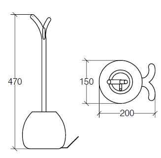 Lineabeta Skoati Toilet Brush Holders