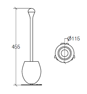 Lineabeta Skoati Toilet Brush Holders