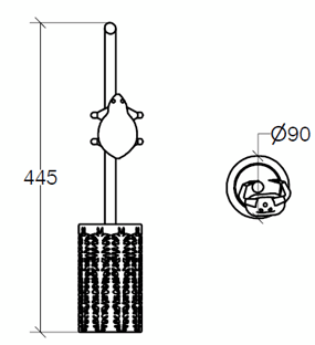 Lineabeta Skoati Toilet Brush Holders