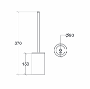 Lineabeta Skoati Toilet Brush Holders
