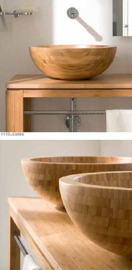 Lineabeta Acquaio Wood Basins