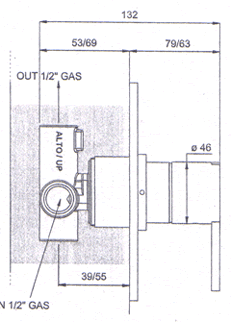 Antonio Lupi Bikappa Bathroom Shower Taps