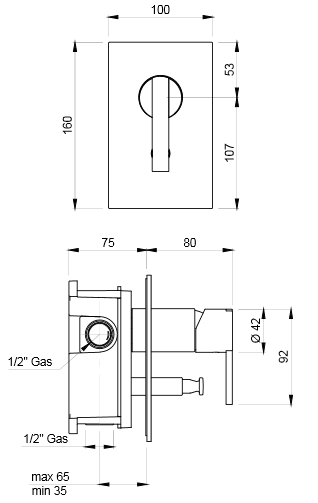Antonio Lupi Bikappa Bathroom Showers
