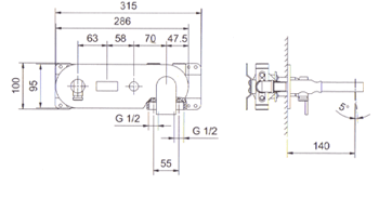 Fantini Mare Bathroom Shower Taps