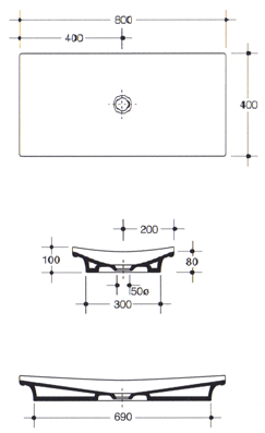 Master Ceramiche Pagoda Countertop Basins