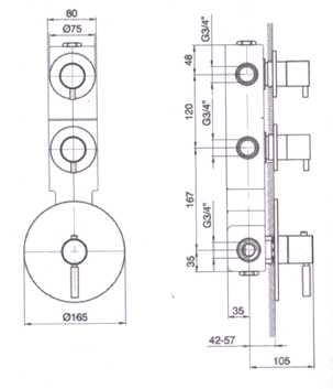 Fantini Milano Bathroom Showers