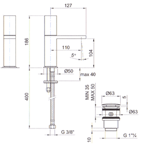 Fantini Milano Bathroom Taps
