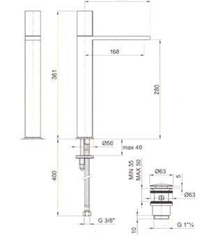Fantini Milano Bathroom Taps