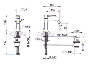 Gessi Mimi Bathroom Taps