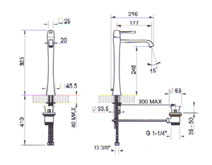 Gessi Mimi Bathroom Taps