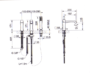 Gessi Mimi Showerheads